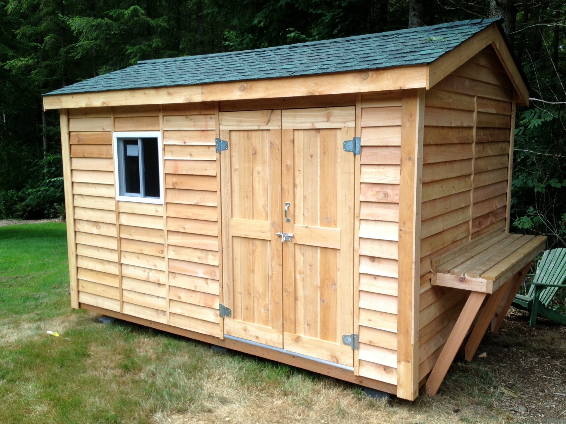 10x12 utility shed with lp smartside lap siding - home