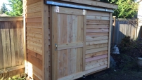 8X4 Garden Hutch Shed - Upgraded sliding barn door