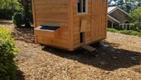 8X6 Cedar Shed - Added Chicken coupe option
